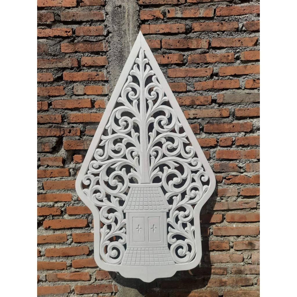 GUNUNGAN WAYANG DEKORASI 120cm ukir spon ati