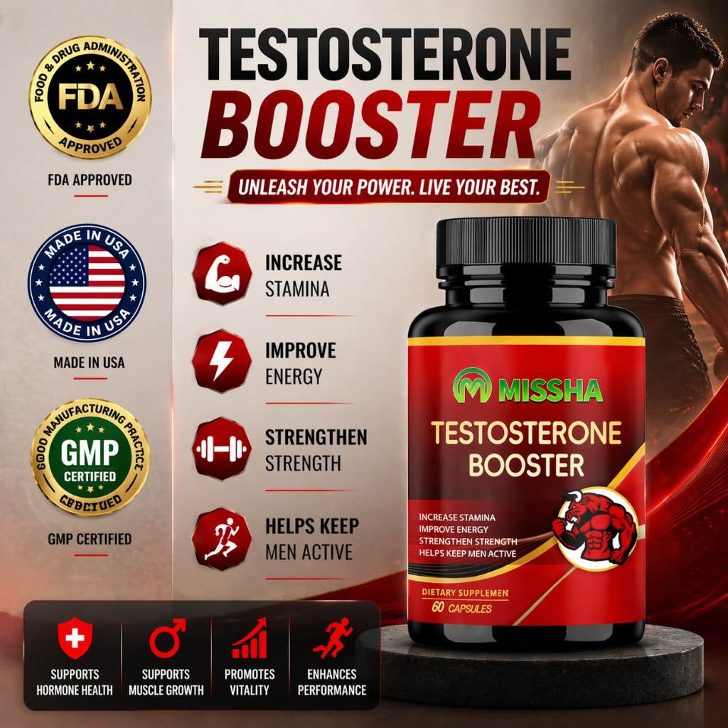 Missha Testosterone Booster Kapsul Melawan Kelelahan Meningkatkan Pertumbuhan Otot / Testosterone Bo