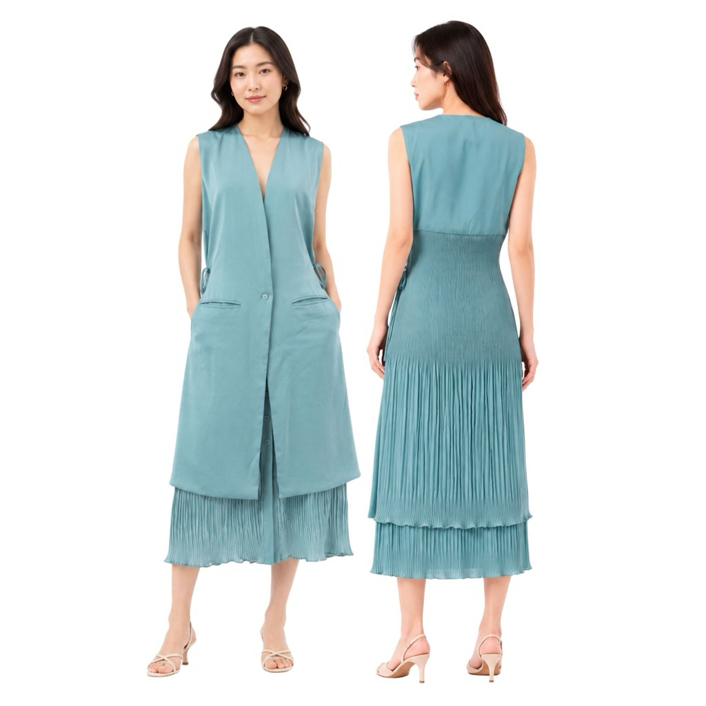 SETELAN SATIN WANITA / OUTER SATIN WANITA / MEDIUM ROK WANITA