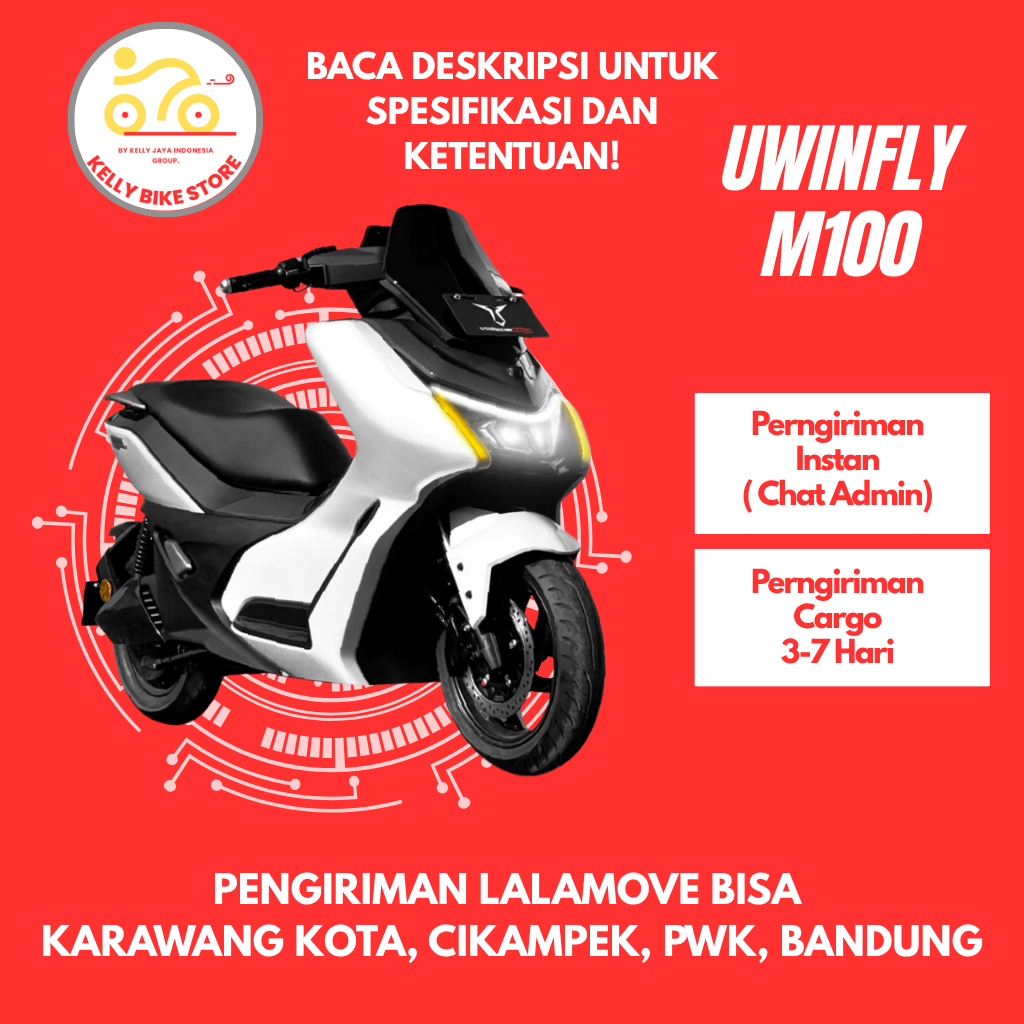 Uwinfly Motor Listrik Tipe M100 (Termasuk Faktur)