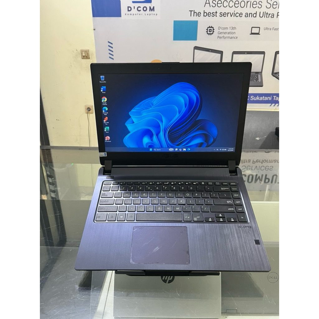 Asus Pro P1440, Intel Core i5 8265U, RAM 8 GB, SSD 256 GB, VGA Intel UHD Graphics + NVIDIA GeForce M