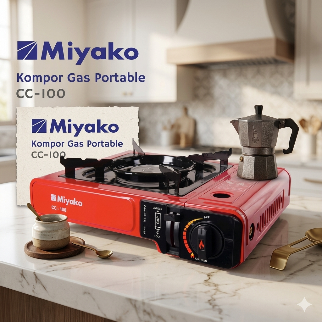 MIYAKO KOMPOR PORTABLE/ KOMPOR CC 200/ KOMPOR GAS MIYAKO CC 300