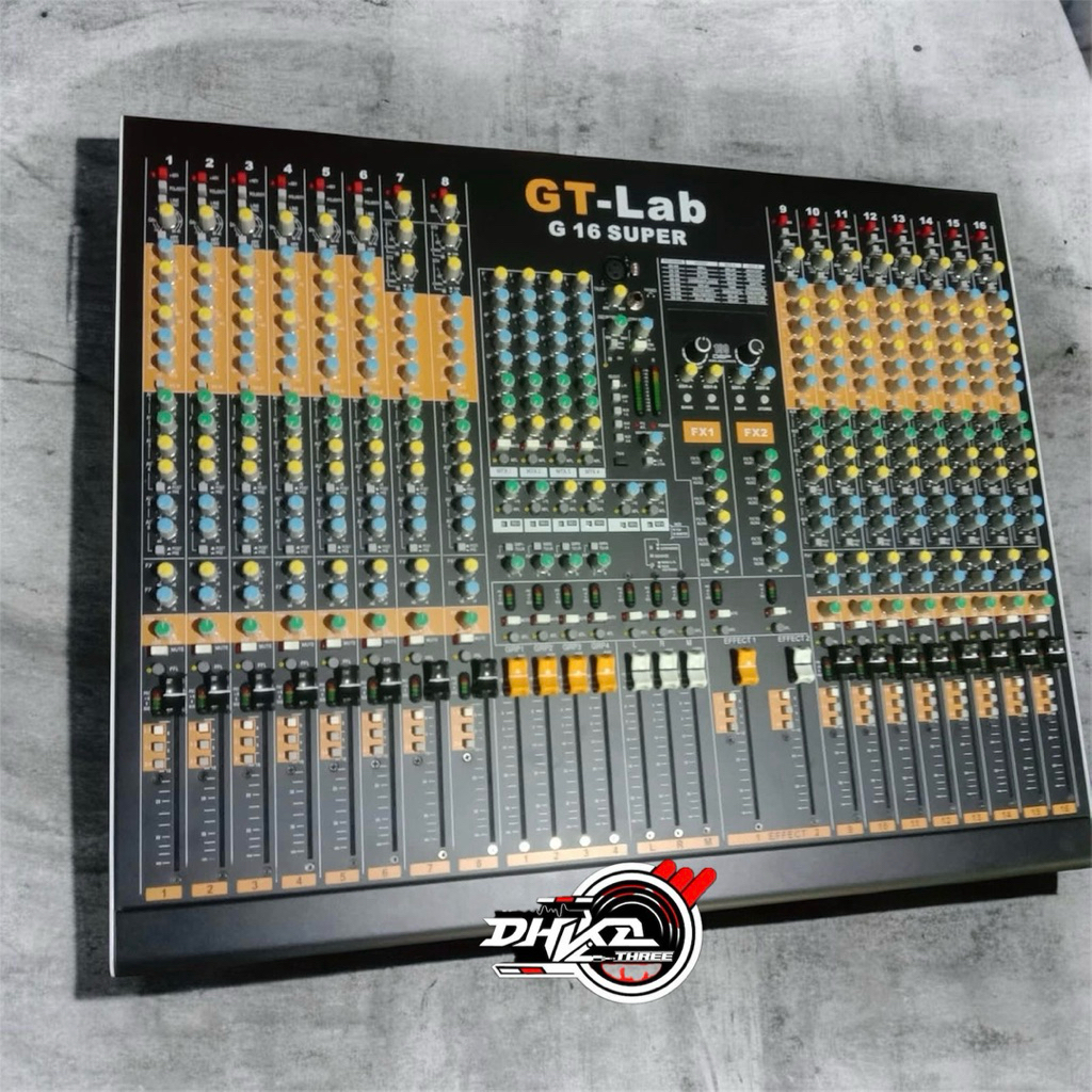 MIXER AUDIO GT LAB 16 SUPER DOUBLE FX ORIGINAL / Mixer Gt lab 16 Super Original / mixer gt lab 16 su
