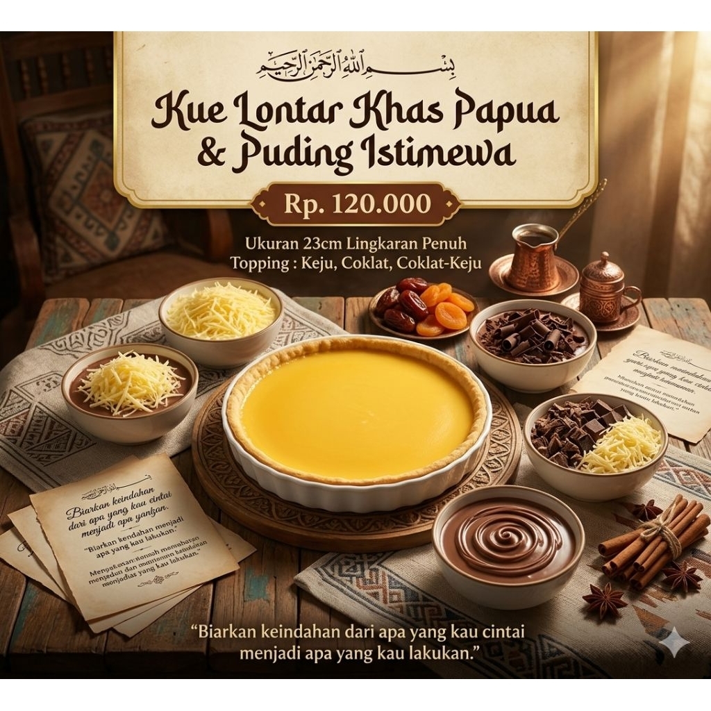 Kue Lontar Khas Papua dan Pudding