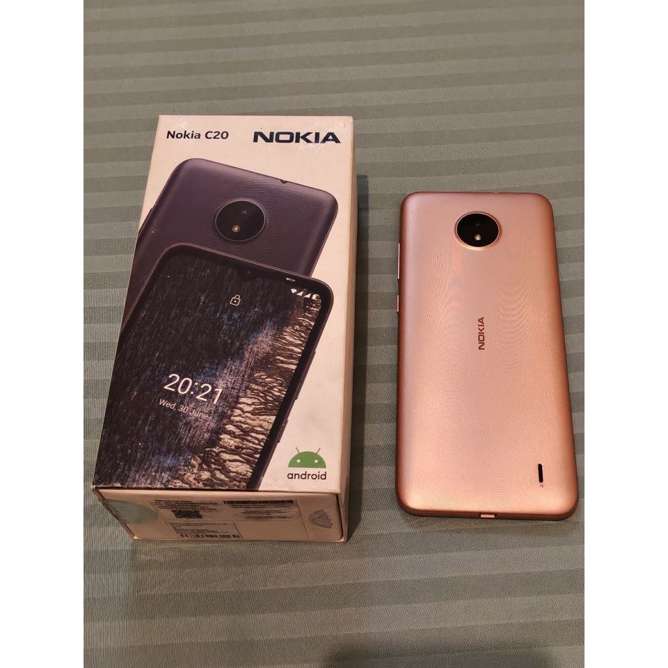 Smartphone Android Nokia C20 SandGold 2/16GB 4G Fullset Second Gan