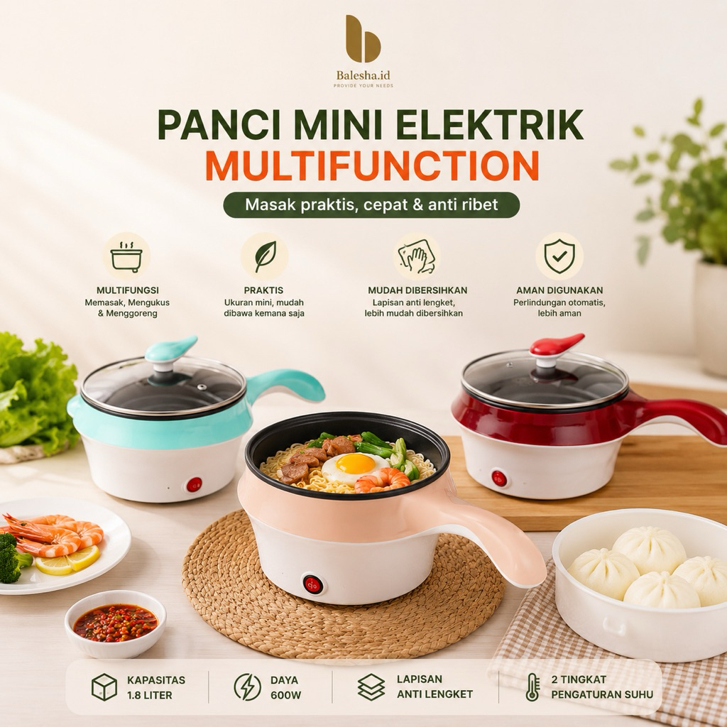 Panci Mini Elektrik Multifunction