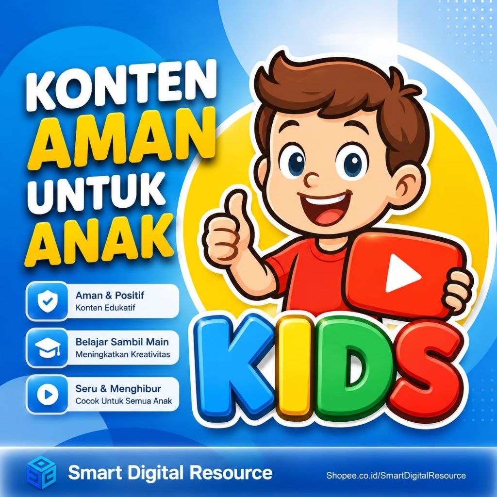 Cuan Instant YouTube Kids Creator 2026 - Template Video Canva & Branding Kit Konten Video Anak