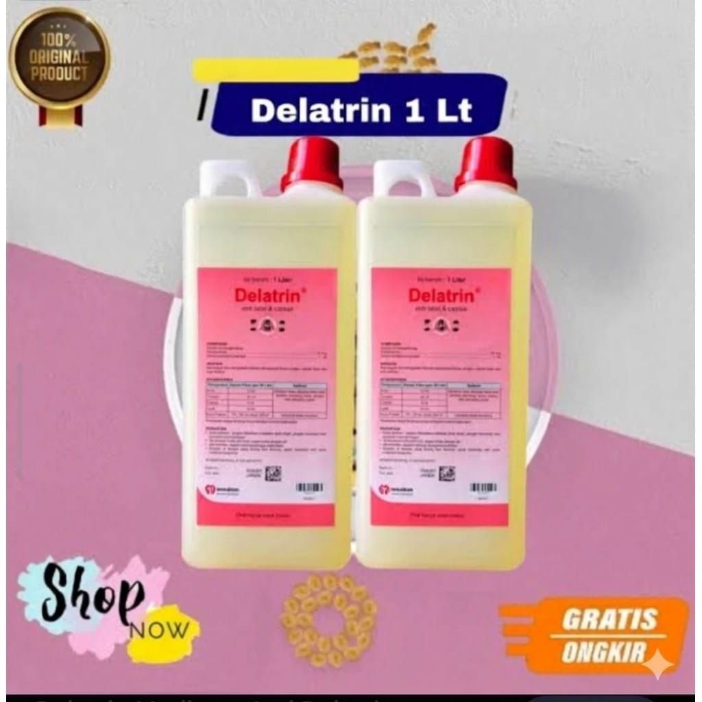 Delatrin 1 liter medion obat anti ektoparasit untuk caplak lalat, sapi, kambing, ayam dll