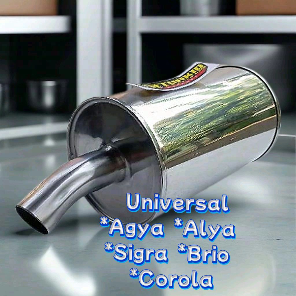 Knalpot Standar Mobil Agya Ayla Brio Ertiga Suara Halus Pabrikan Tabung Knalpot Standar Universal