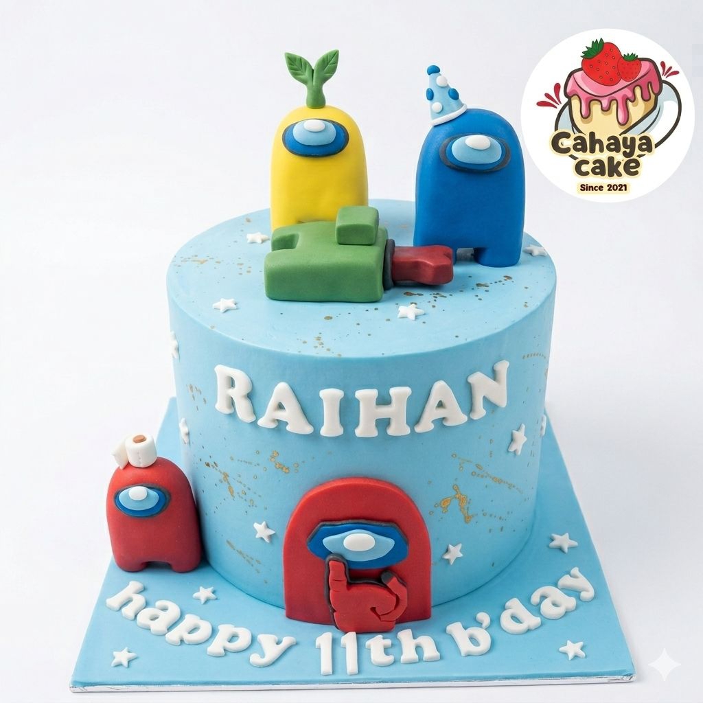 Kue Ulang Tahun Among Us / Kue Ultah Among Us / Cake Tart Among Us