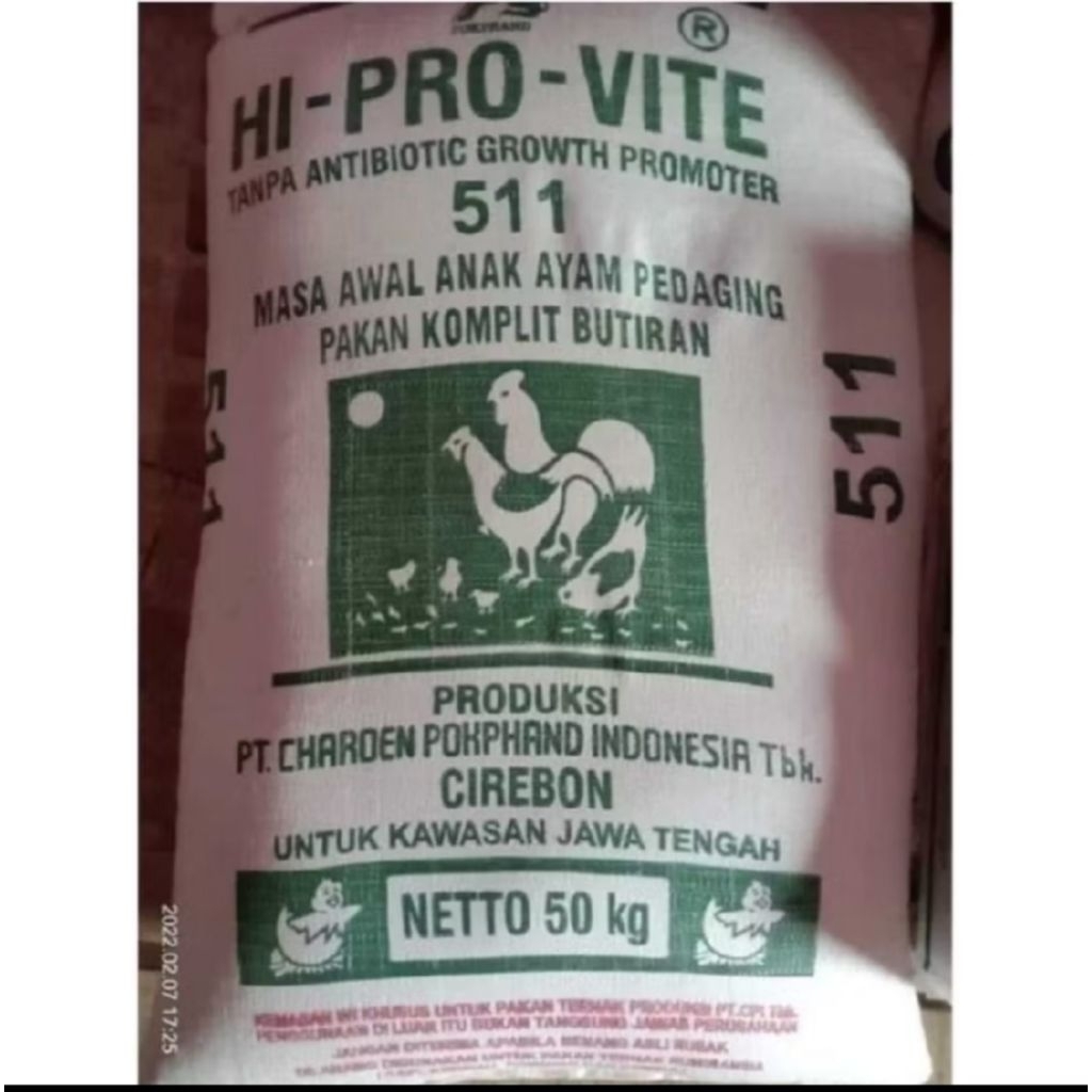 pakan ayam 511/pakan bebek 511/pakan unggas 511