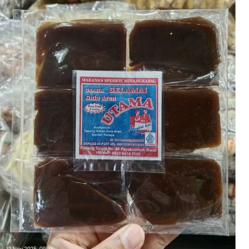 Gelamai gula aren (khas payakumbuh) gelamai asli minang yang manis dan enak