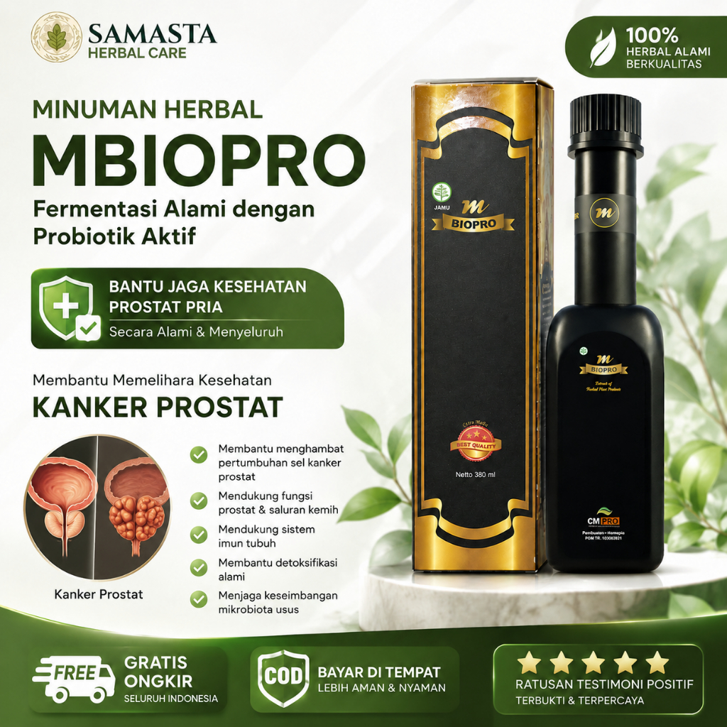Kanker Prostat M-Biopro Herbal Probiotik untuk Bantu Menjaga Kesehatan Tubuh dan Aktivitas Nyaman