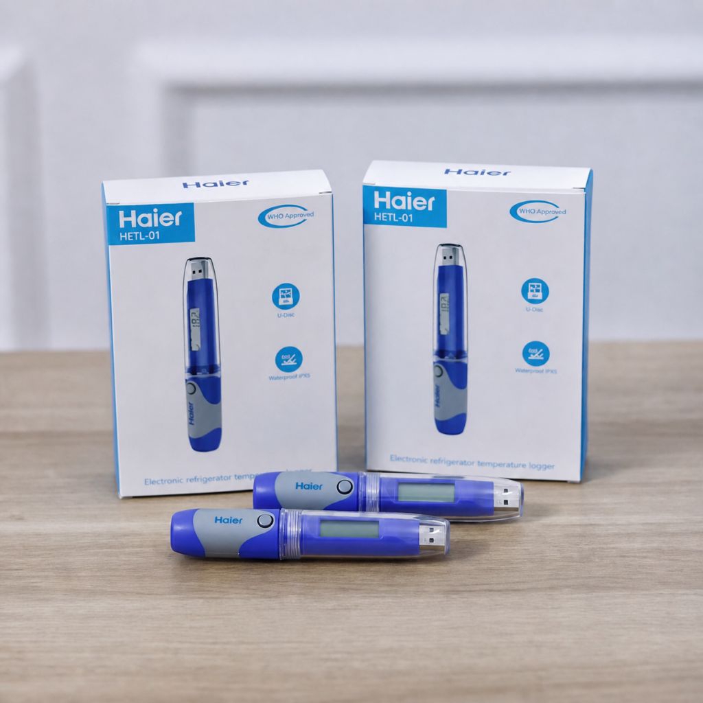 Haier HETL-01 Temperature Logger USB Data Logger Suhu Vaksin Kulkas Medis WHO