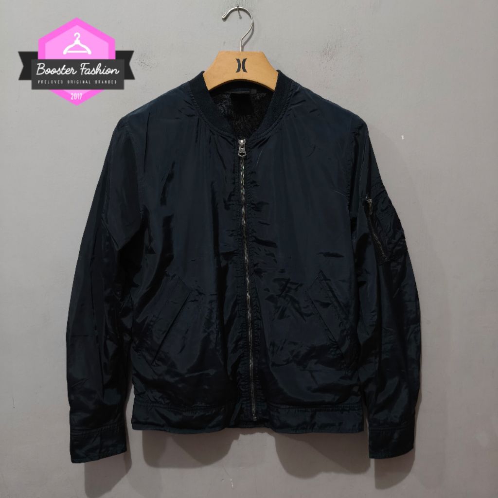 JAKET BOMBER GLADIATOR DEEP NAVY ORIGINAL SIZE M fit L