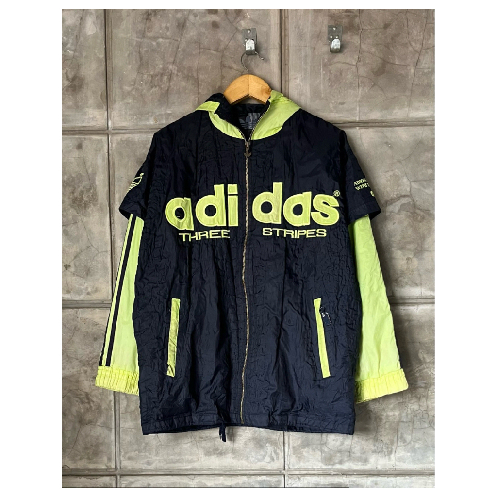 Adidas biglogo zipper vintage SECOND
