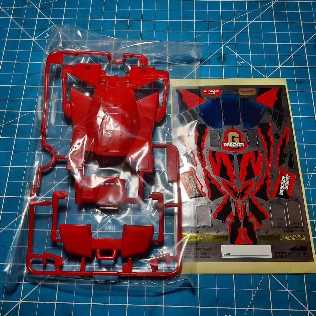 body brocken gigant original Tamiya plus decal / tamiya body brocken gigant / body brocken gigant / 