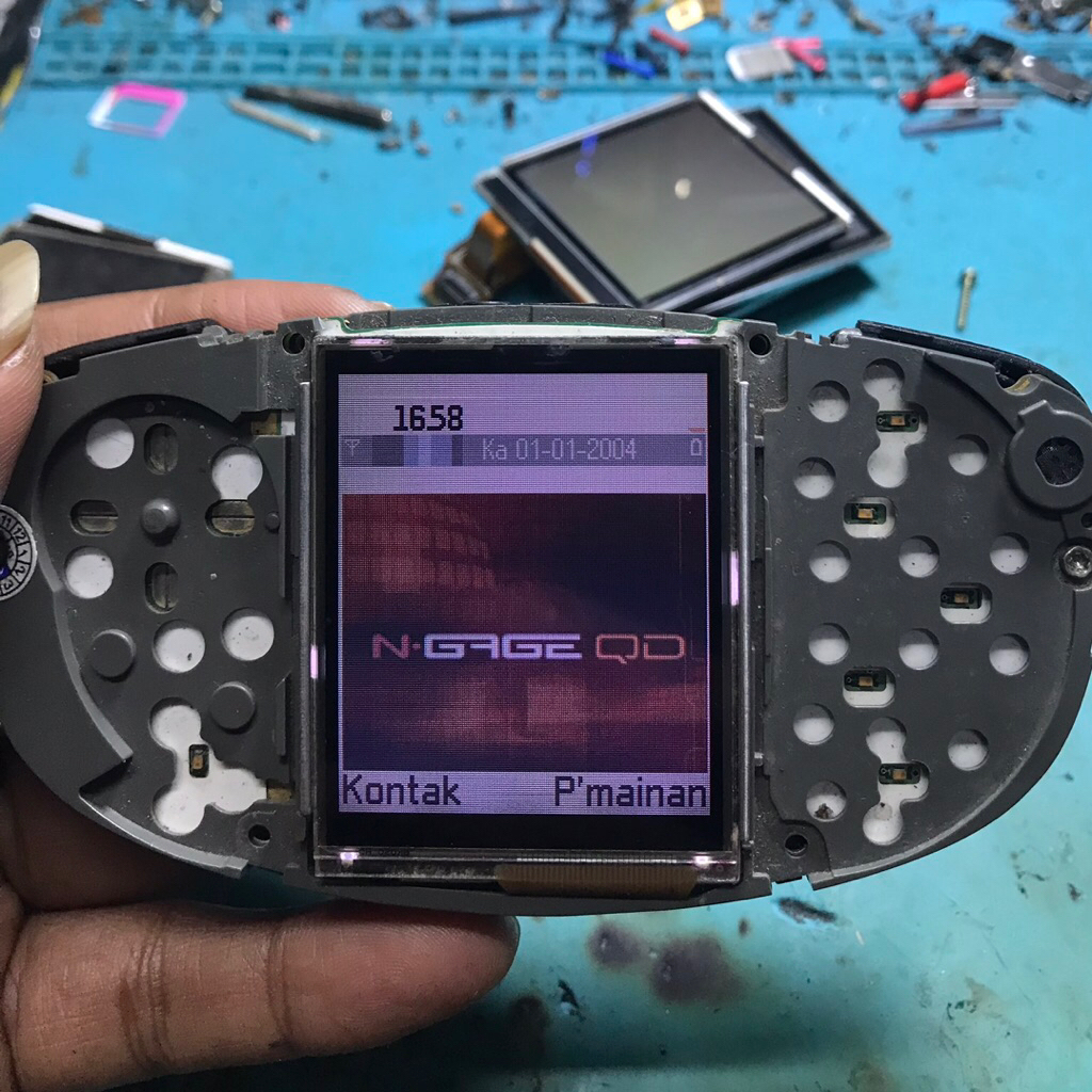 LCD NOKIA N GAGE QD ORIGINAL CABUTAN