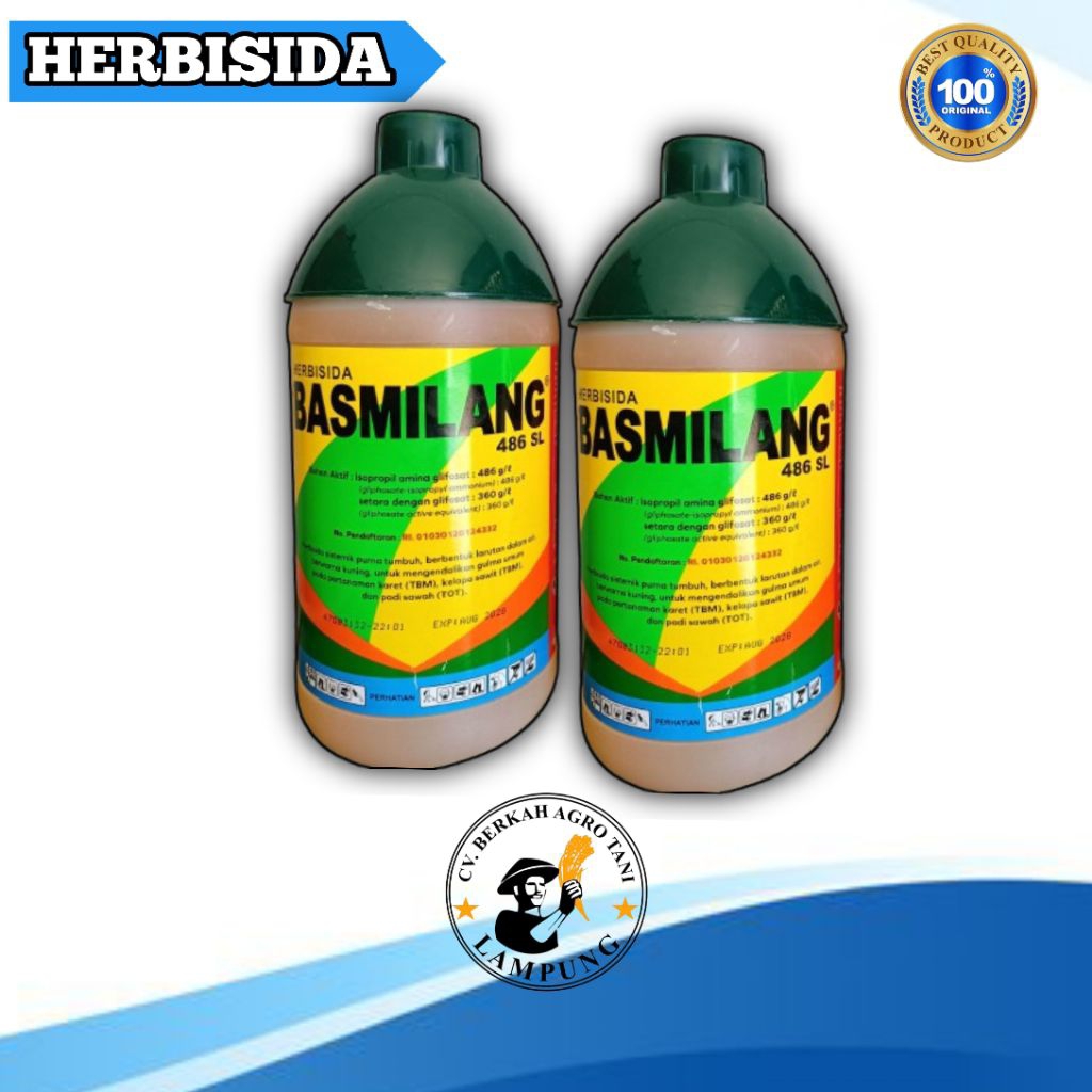 HERBISIDA SISTEMIK PURNA TUMBUH BASMILANG 486SL SANGAT EFEKTIF MEMBUNUH GULMA SAMPAI KE AKAR