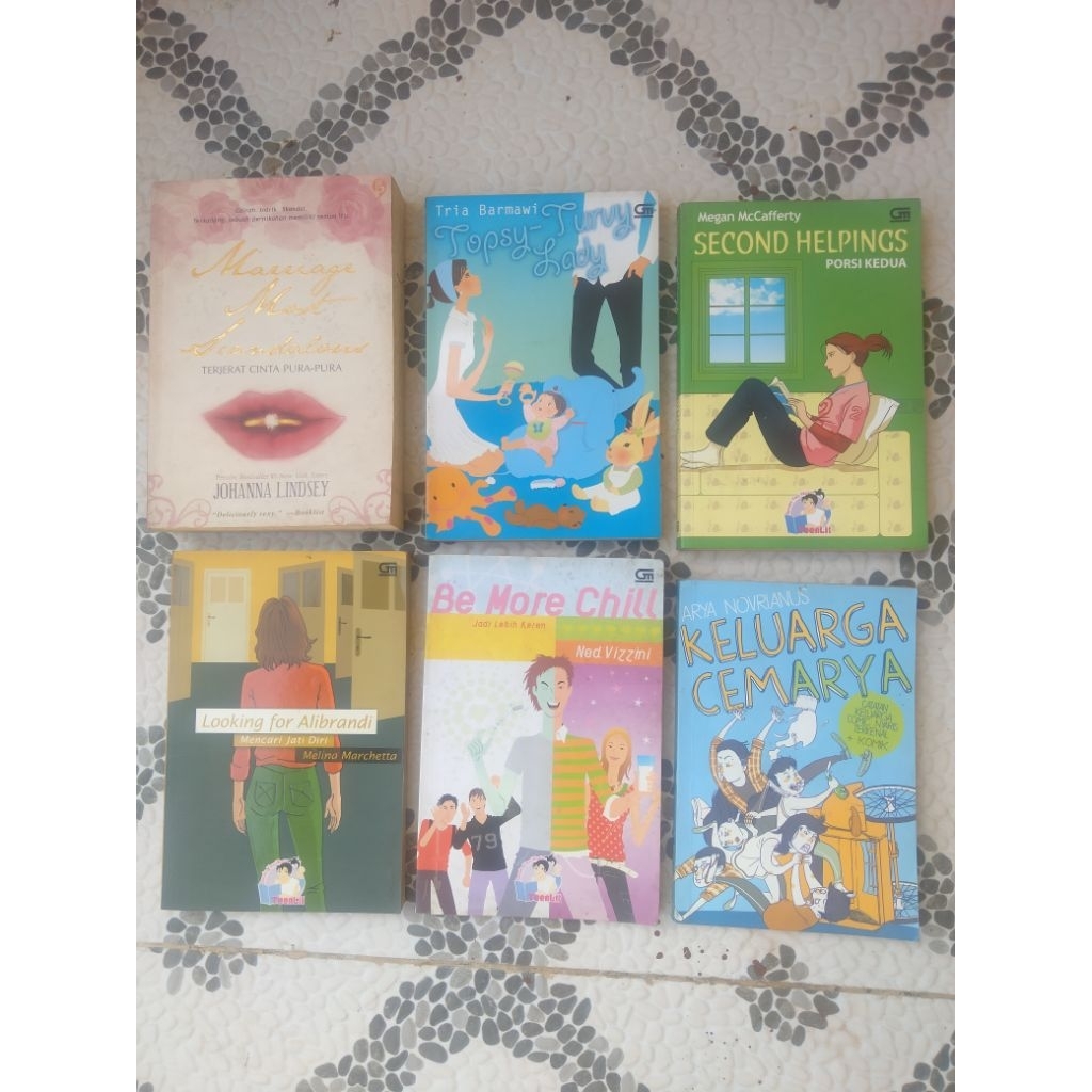 Variasi Novel; LOLIPOP, MY PERFECT LIFE, Looking for Alibrandi, ANAK BAND, Be More Chill, FOLLOW MER