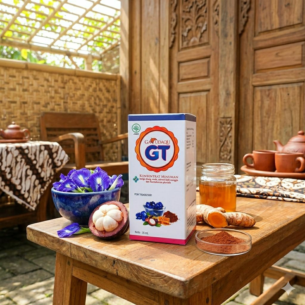 Teh Herbal Tetes Bunga Telang Antioksidan GT GARUDAQU 15 ml