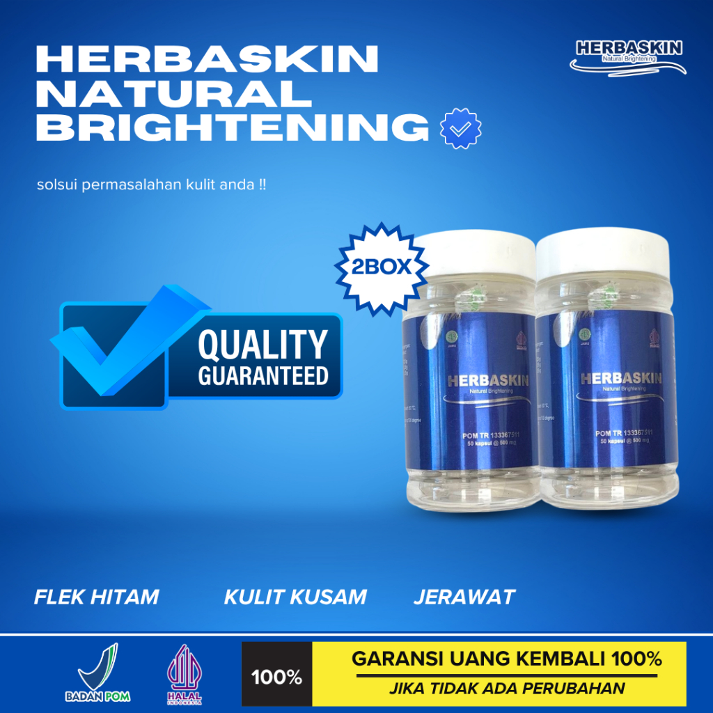 Herbaskin NaturalBrightening- Suplemen penghilang flek hitam 2 BOX
