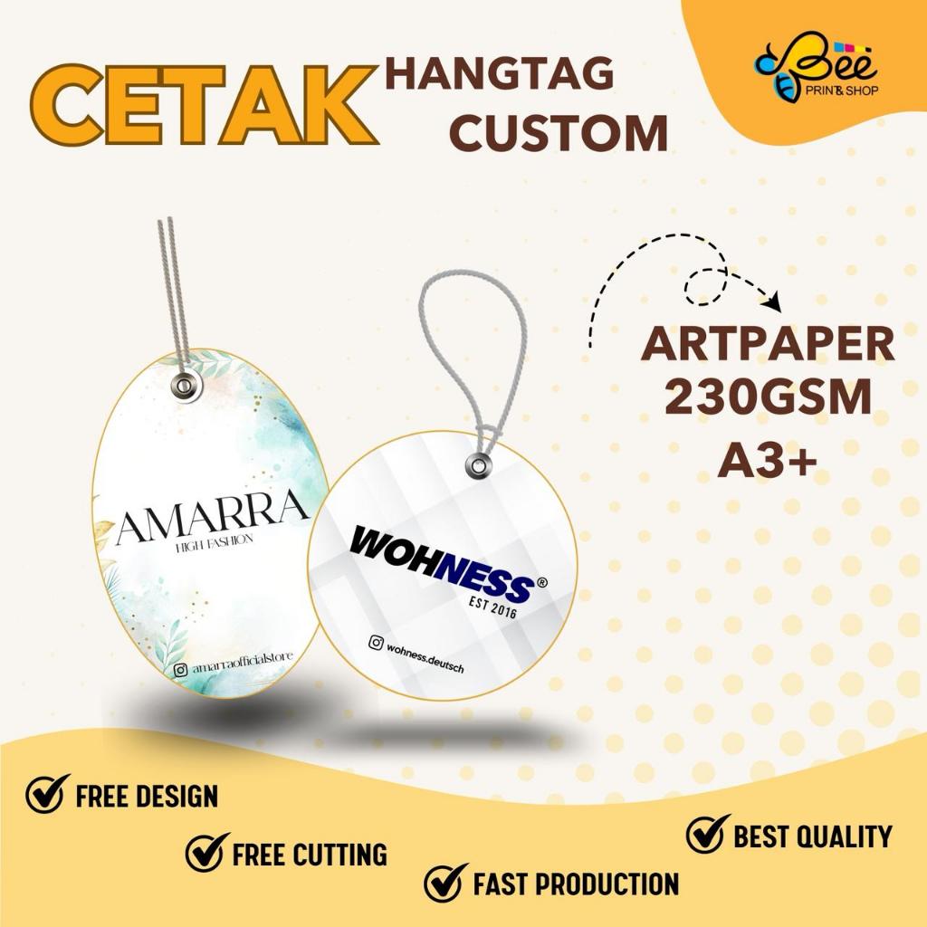 LABEL HANGTAG BAJU / HANGTAG LABEL BAJU PREMIUM  / HANGTAG BAJU /HANGTAG CUSTOME