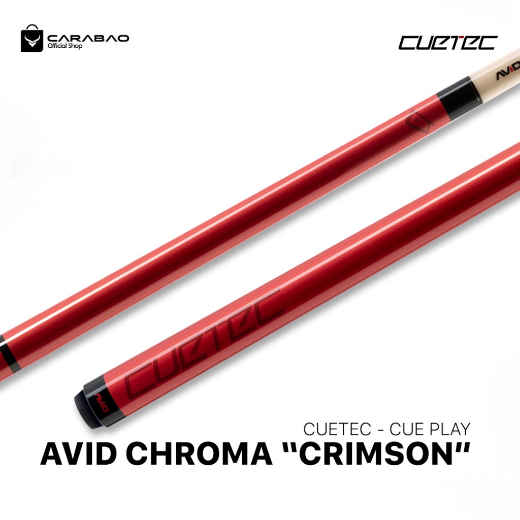 CUETEC AVID CHROMA CRIMSON 12.75 / 11.75 CUE STICK BILLIARD