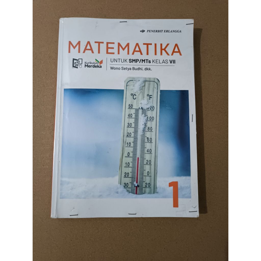 Buku Matematika  SMP/MTs Kelas 7 Erlangga Second/Matematika Erlangga kelas VII SMP MTs Preloved/Buku