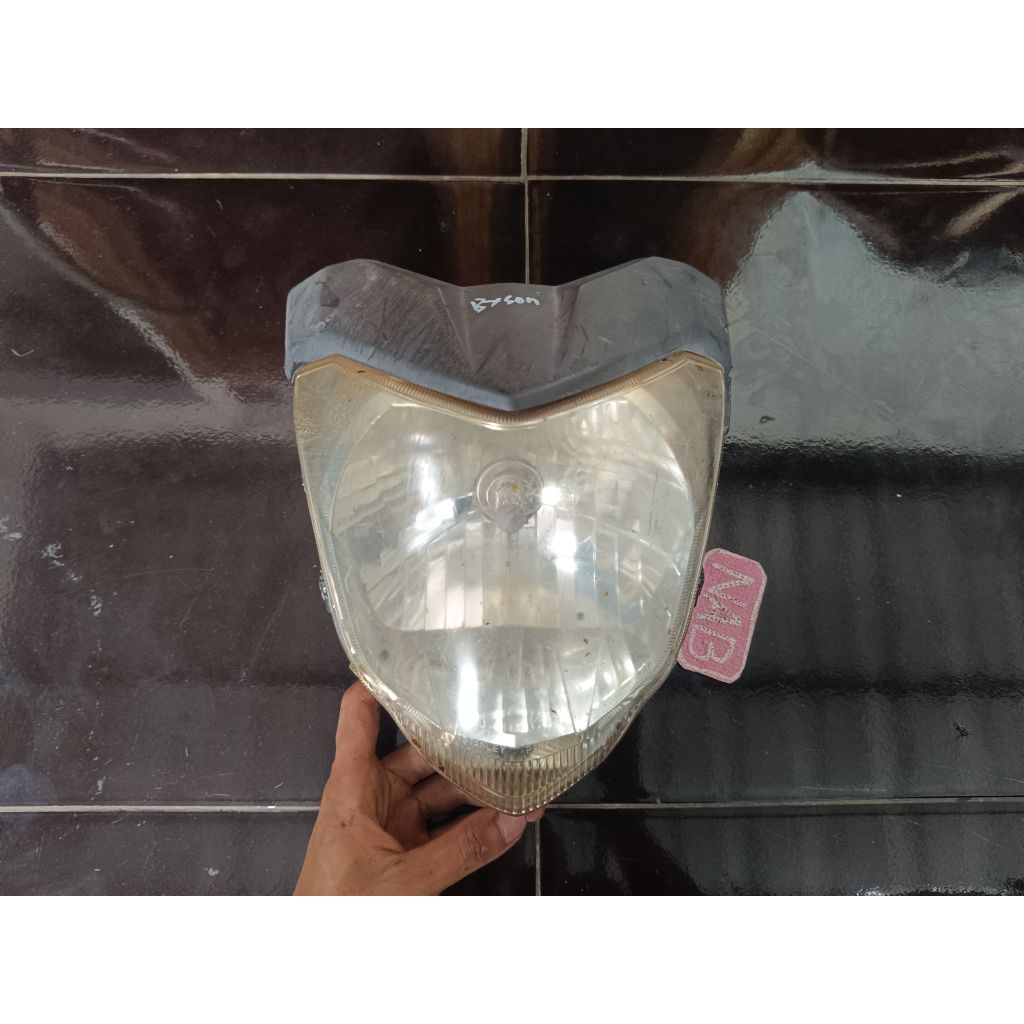 lampu depan byson karbu headlamp byson satu set ori lepasan