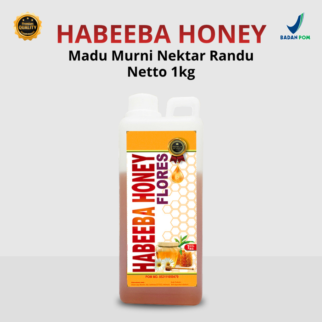 Madu Murni Habeeba Honey Flores 1kg - Madu Asli Murni BPOM