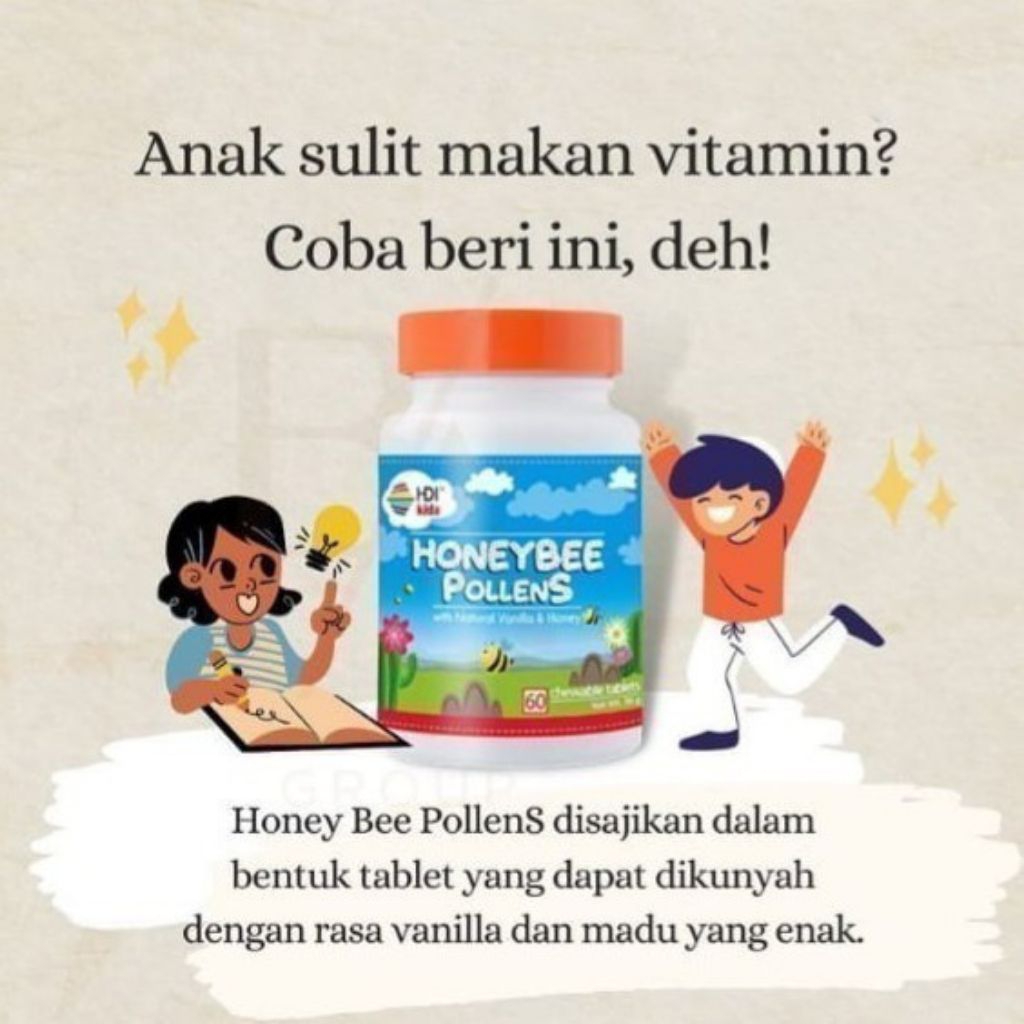 honey bee pollens vitamin anak ori 2027 segel