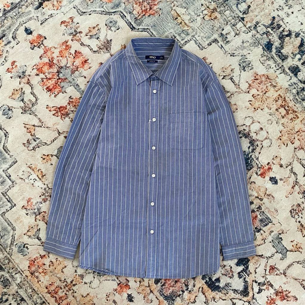 Spao Blue Stripe Shirt