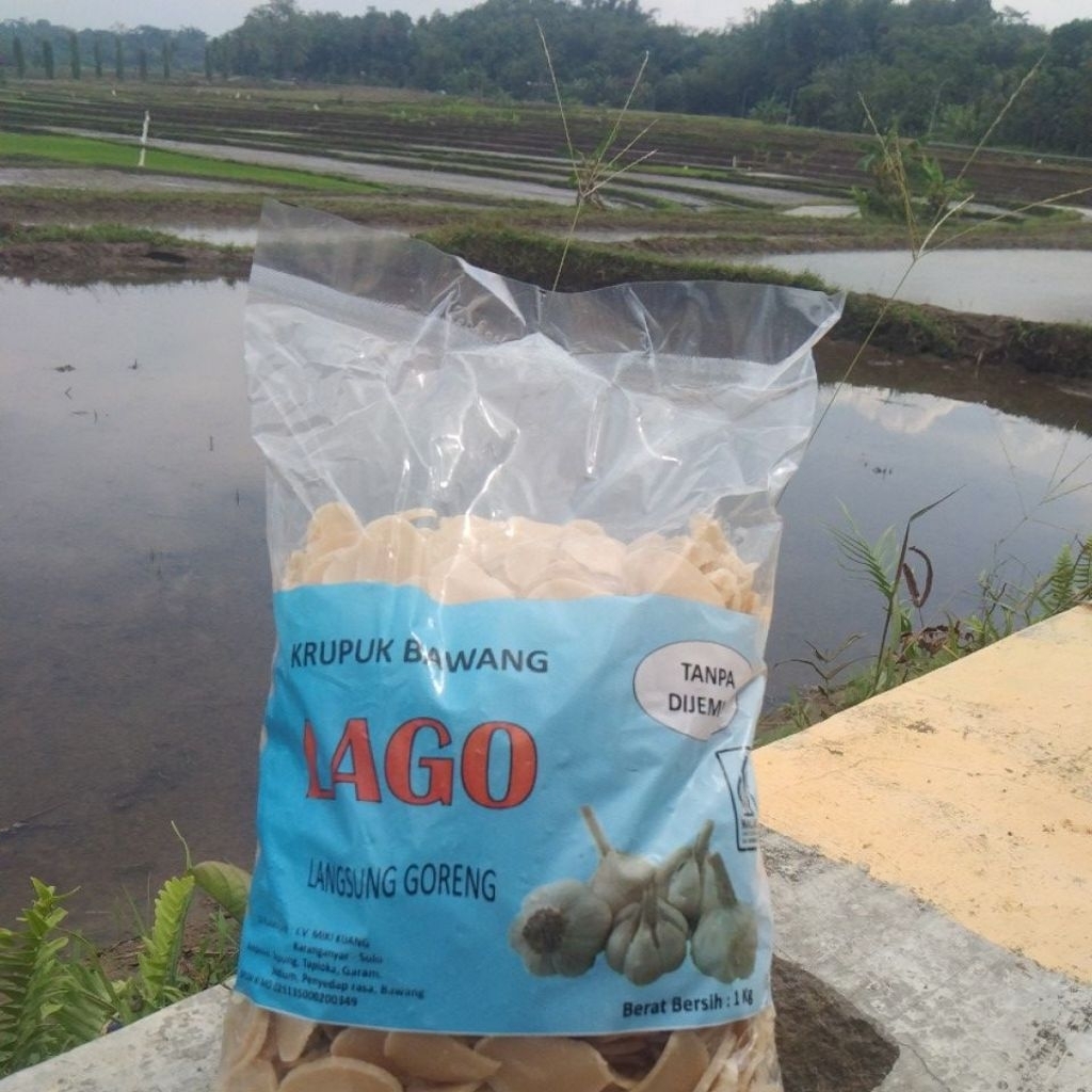Krupuk Bawang Lago 1kg