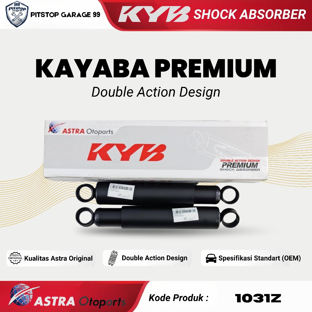 Kayaba / KYB Premium Shockbreaker Mobil Kijang Super / Grand 1988-1996 1031Z - Belakang