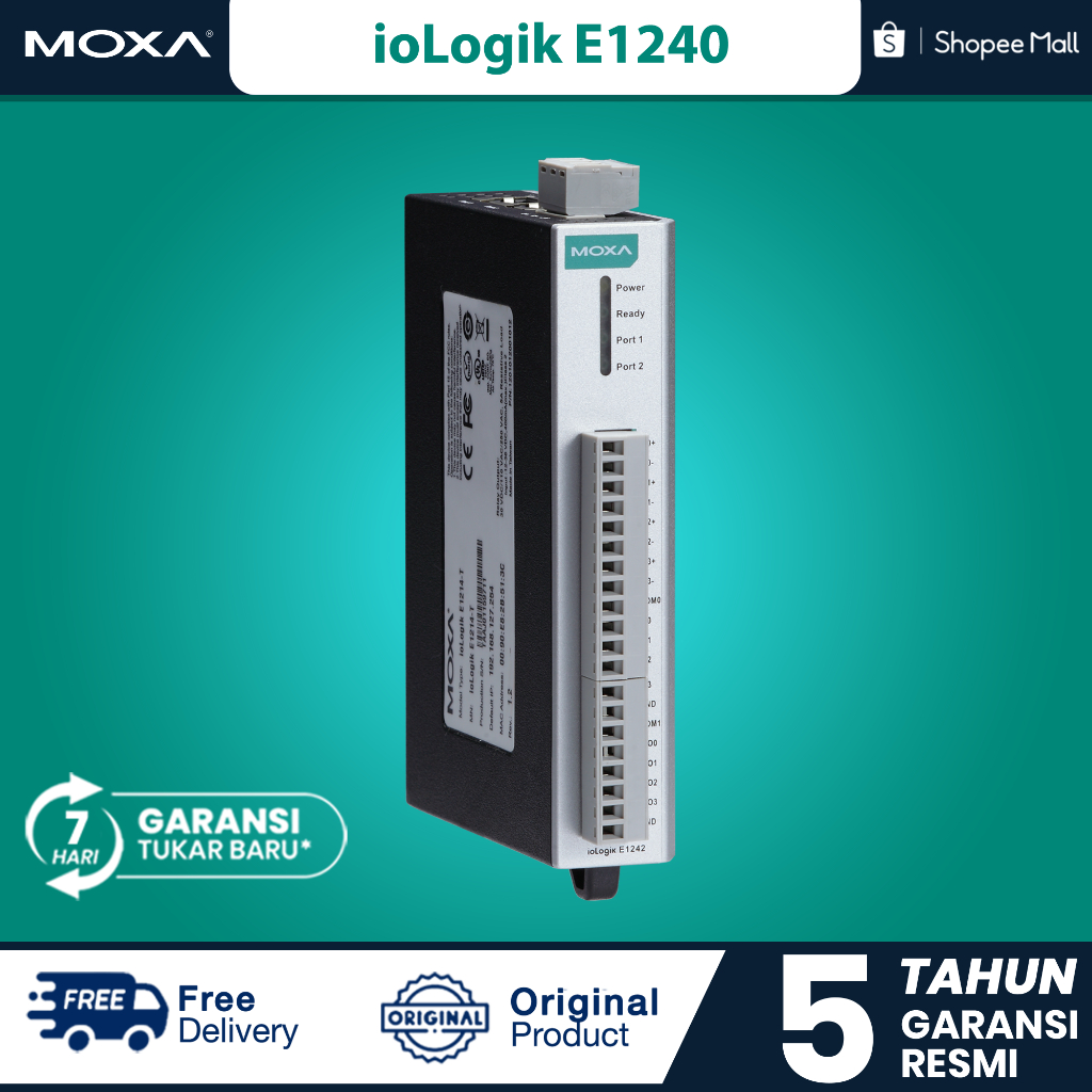 MOXA IoLogik E1240 Universal 8 Channels Analog Input