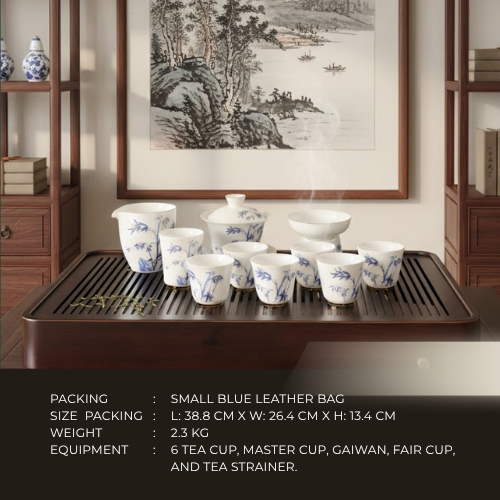 Premium Chinese Tea Set Ink Bamboo Series - Tea Set Premium