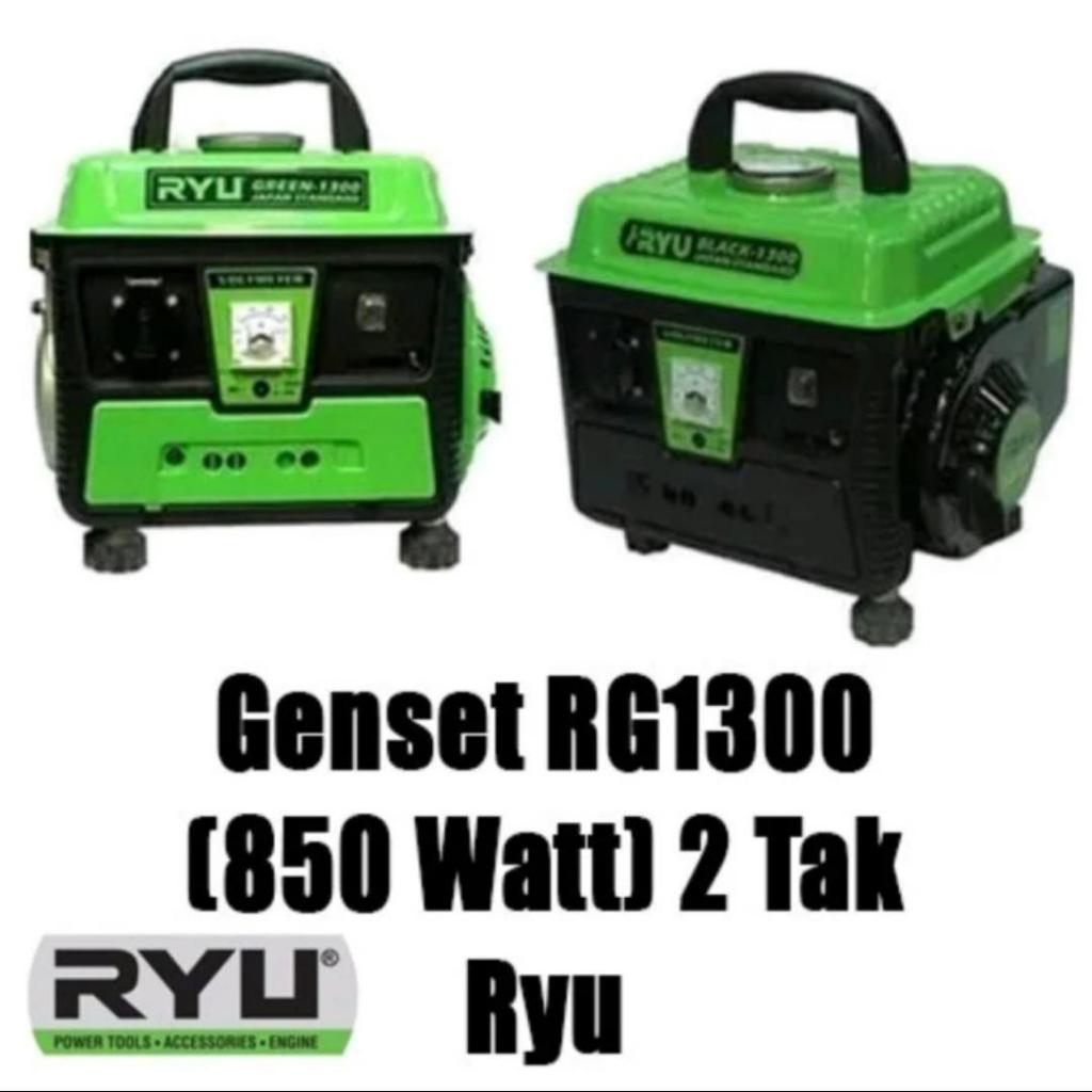 Genset generator set 2 tak RYU tekiro Rs1300 Rs 1300 black / green