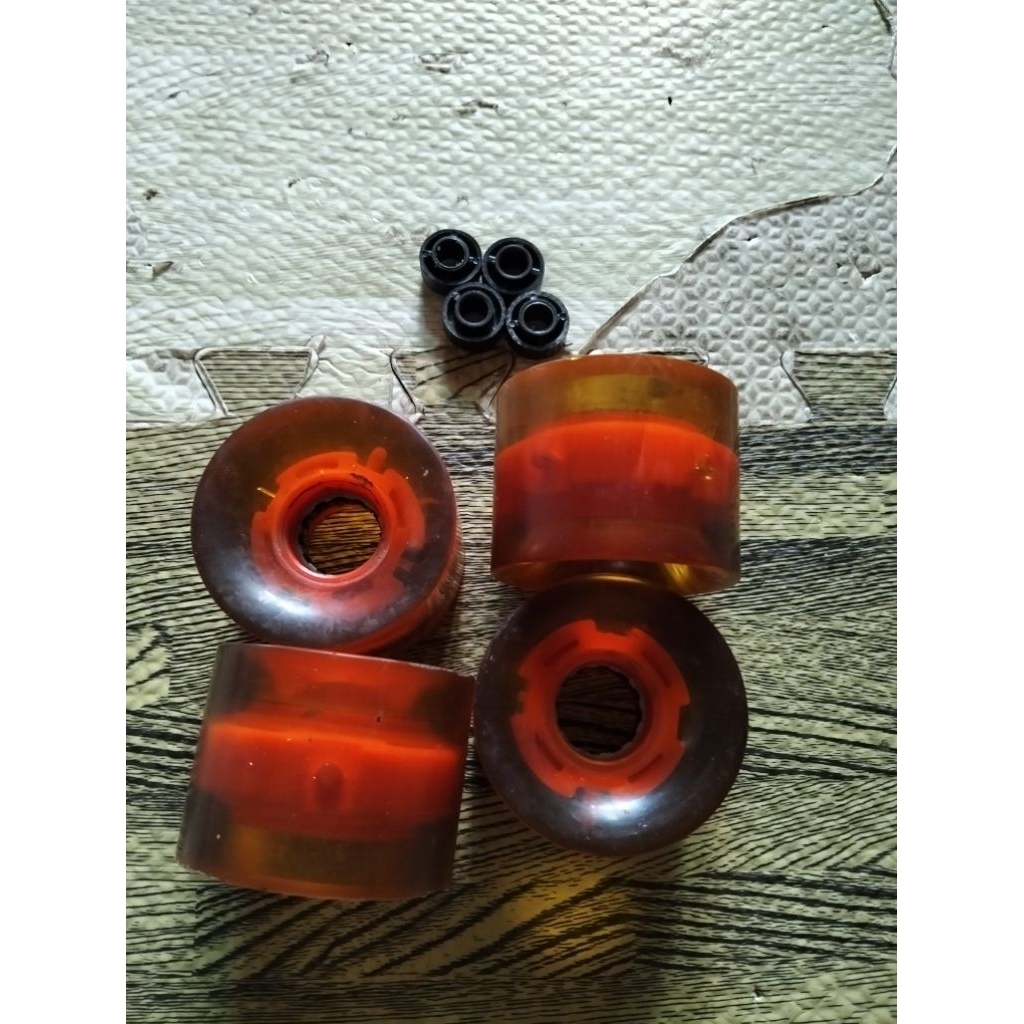 Roda Longboard Skateboard Cruiser LED 58mm 78A