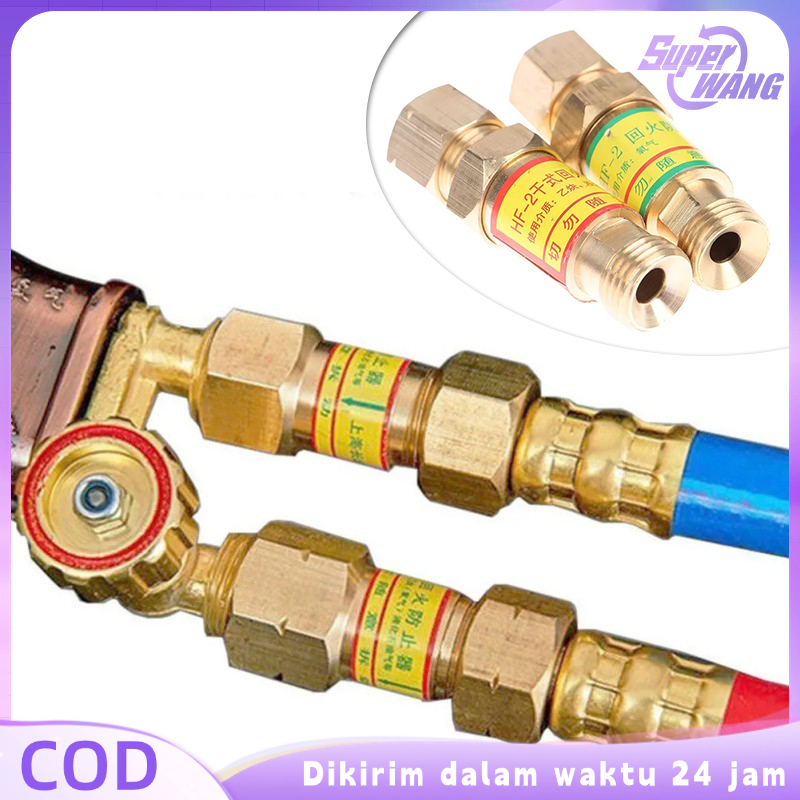Flashback Arrestor Oksigen Flashback Arrestor Regulator Tahan Api Flashback Arrestor Torch