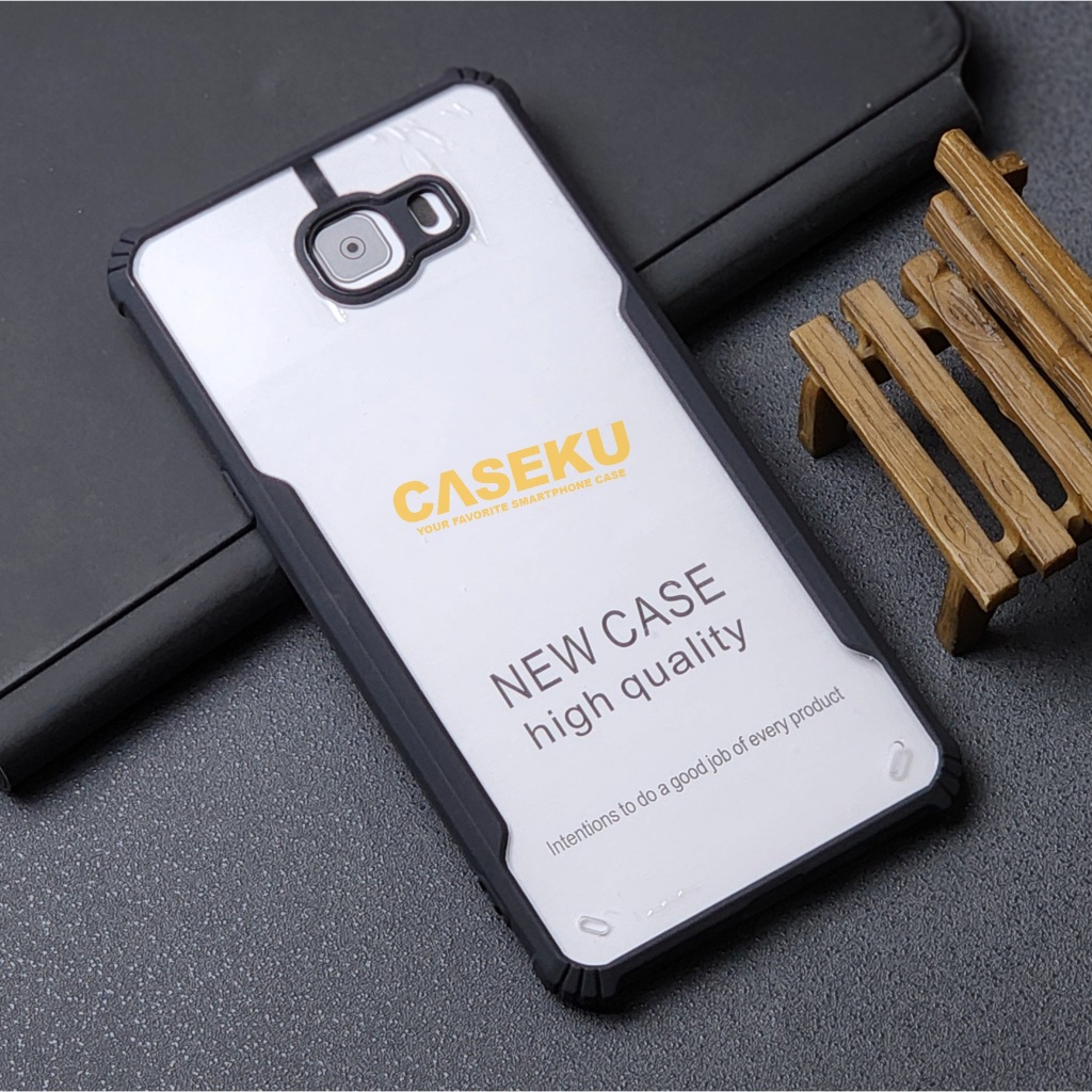 Samsung C9 Pro Case Fusion shockproof Transparan Casing Samsung C9 Pro FSN