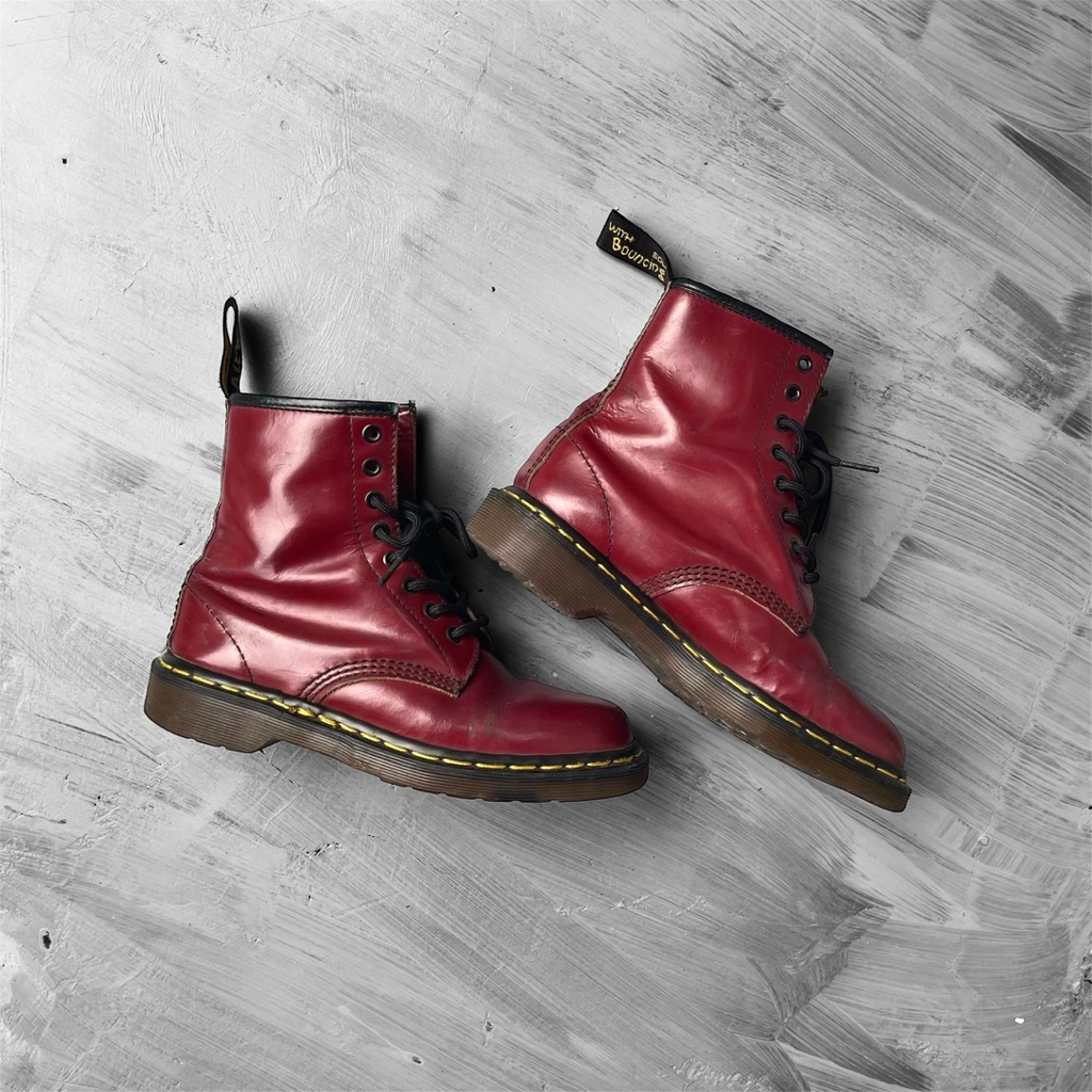 DR . MARTENS 1460 SMOTTH CHERRY RED