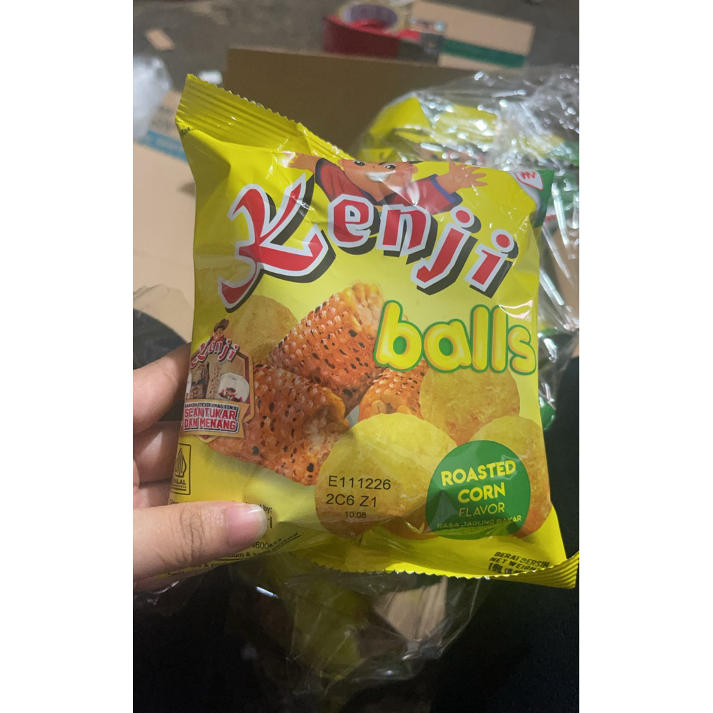 Kenji Balls snack ringan rasa jagung bakar @10pcs