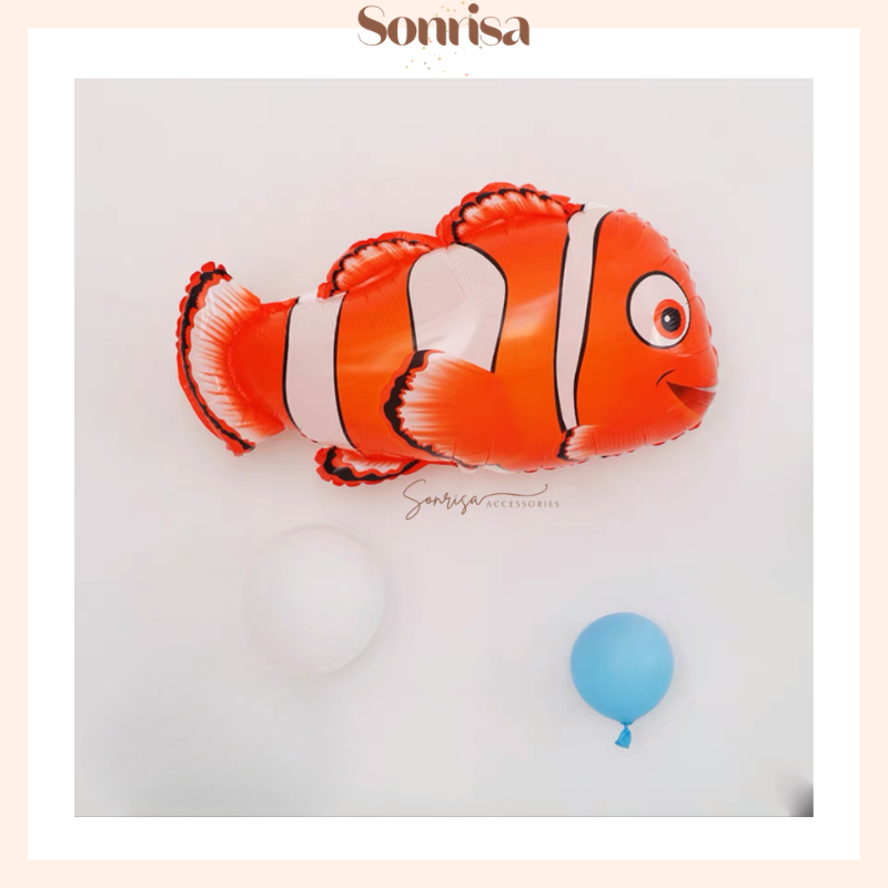 SONRISAA - Balon Gas Ikan Nemo / Plastik Ikan Nemo
