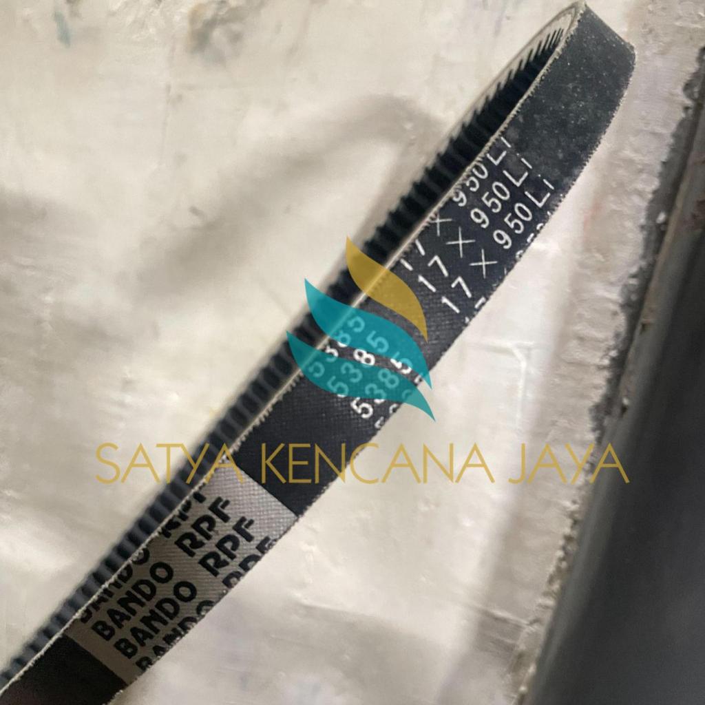 V-Belt RPF 5385 17 X 950 Li B 38.5 GIGI Bando fanbel gigi panbel gigi vanbelt gigi ori baru