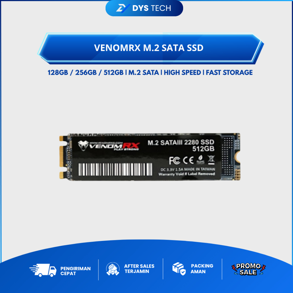 SSD VenomRX M2 SATA 128GB 256GB 512G - 128 GB