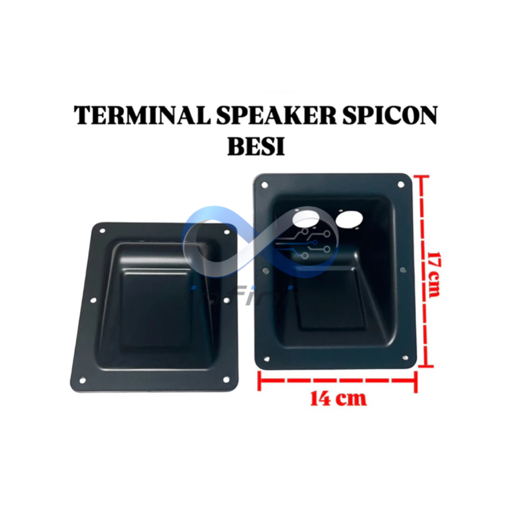 Terminal Box Speaker Spicon Besi Cekung Lobang 2