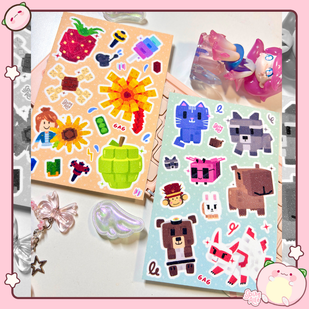 Grow Garden Flower and Pet Sticker Sheet