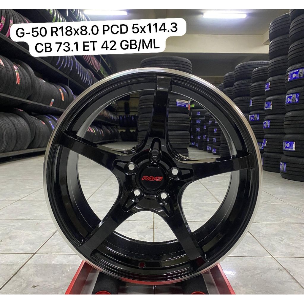 Velg Mobil Rays G50 Ring 18x8.0 PCD 5x114.3 ET 42 GBML