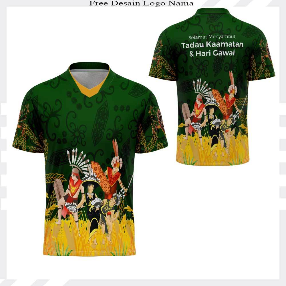 Jersey Dayak Kalimantan Baju Gawai Dayak Kalimantan Fullprinting